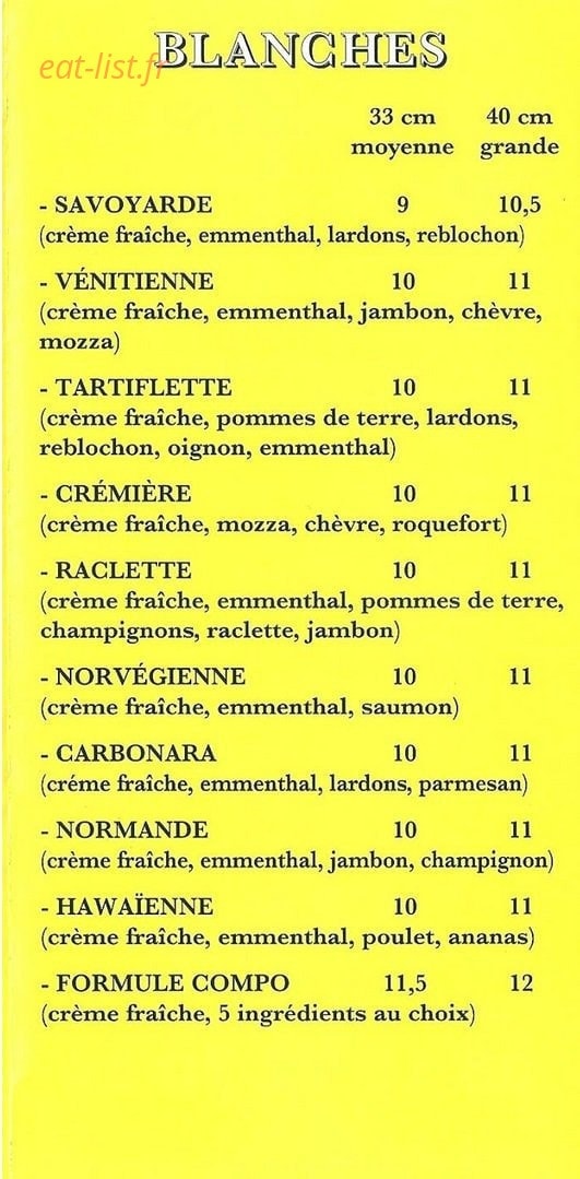 Pizz'a Rirou — carte page 2