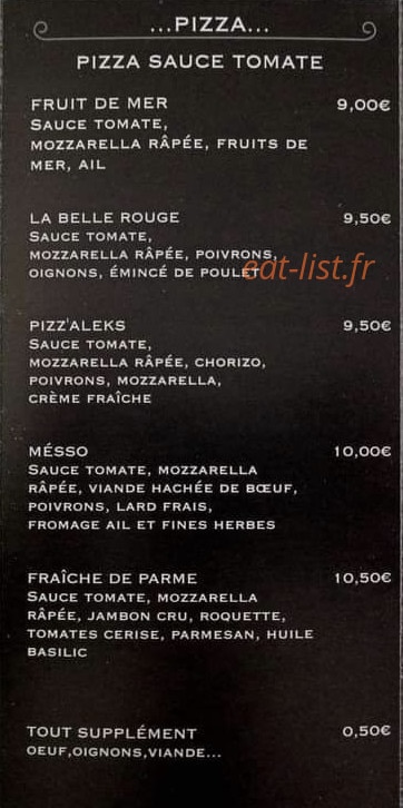 Pizz'Aleks — carte page 3
