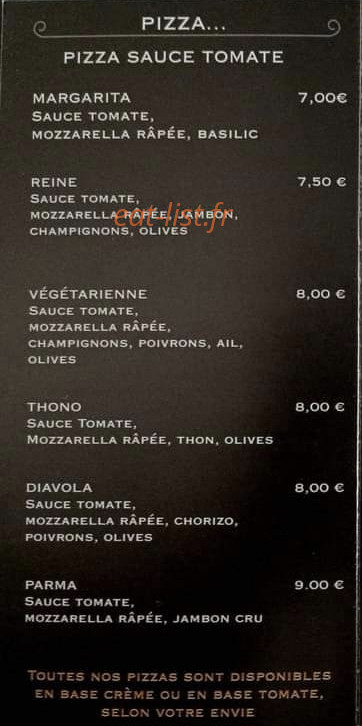 Pizz'Aleks — carte page 2