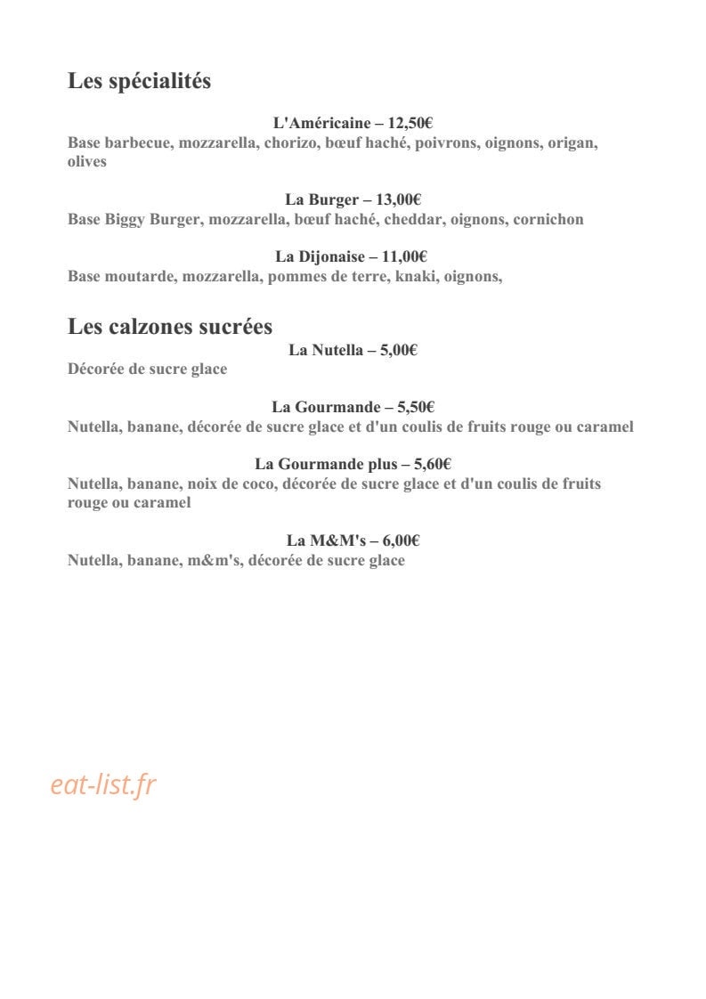 Pizz' Alex — carte page 3