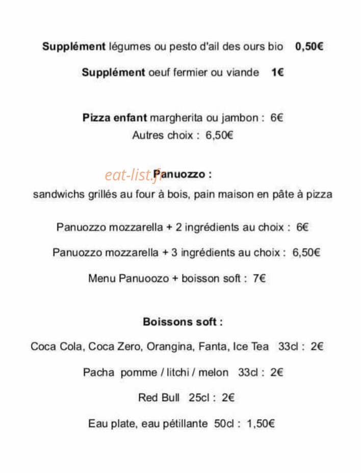 Pizz Alla Casa — carte page 3