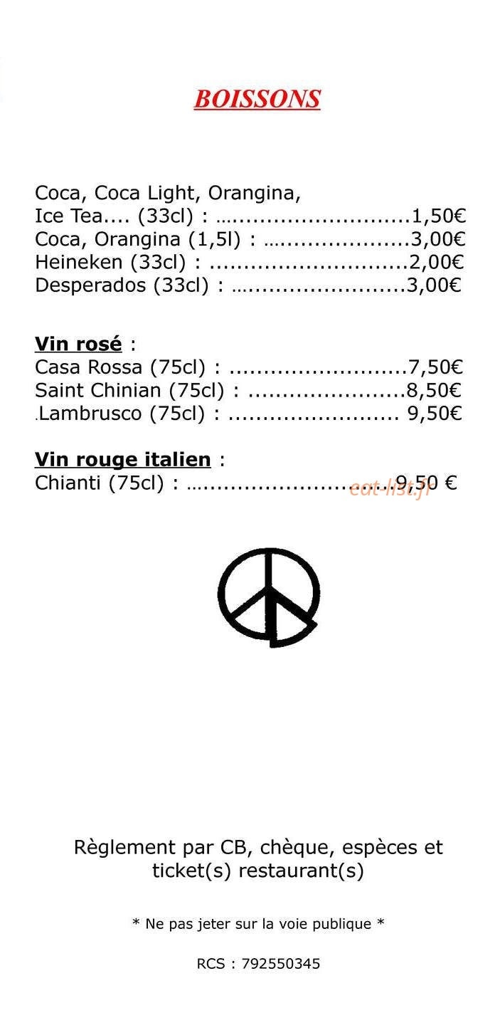 Pizz' and Love — carte page 6