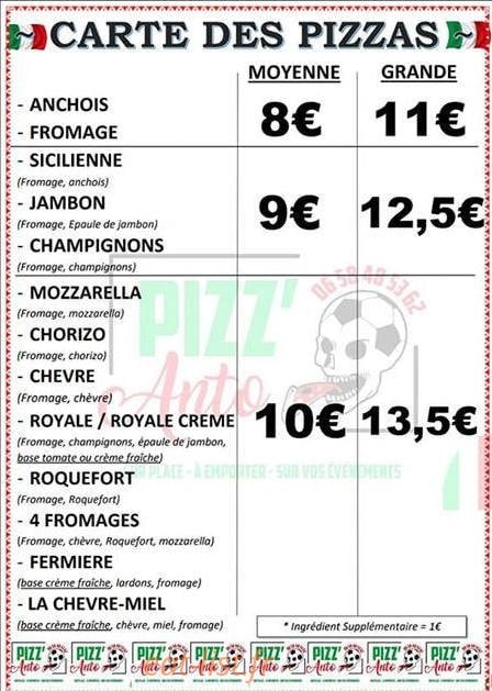 Pizz’Anto — carte page 1