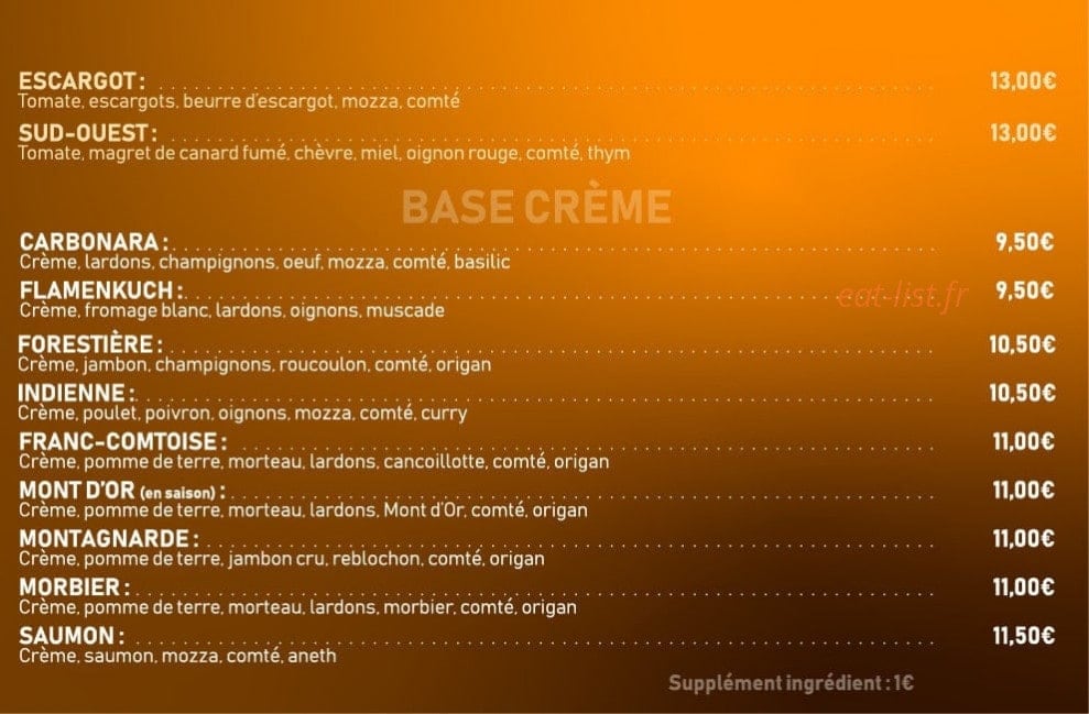 Pizz'arno — carte page 2
