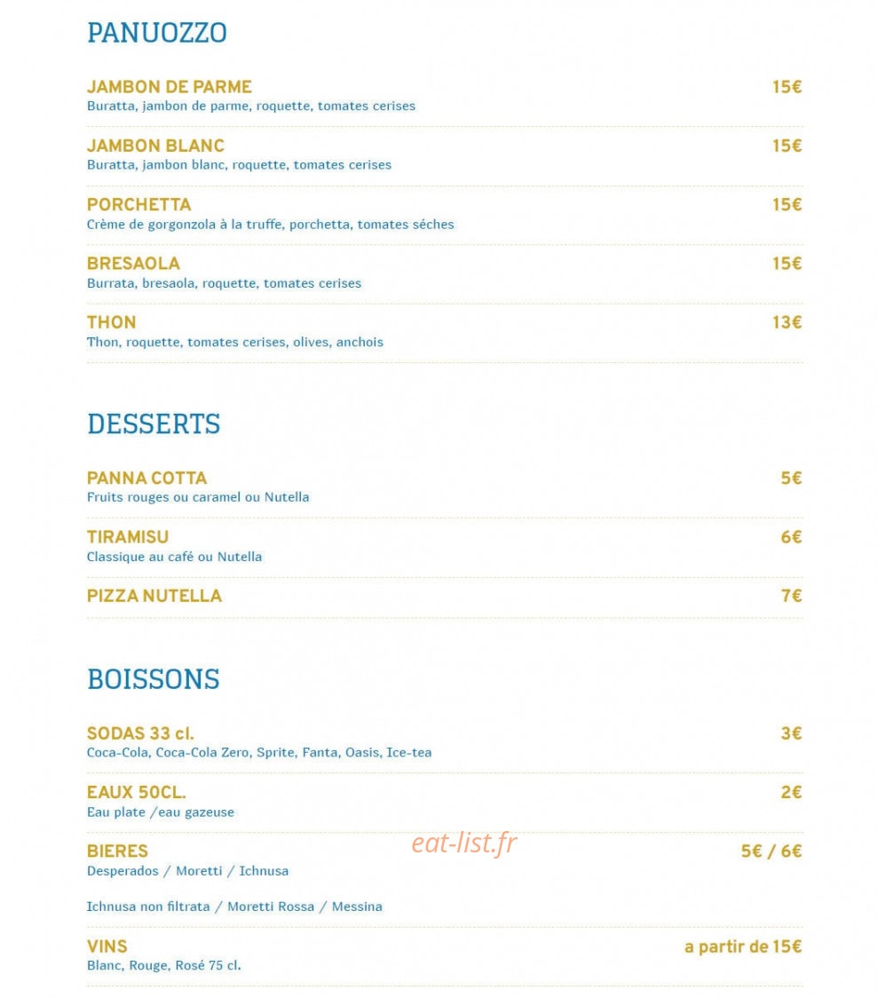 Pizz'Arte — carte page 3