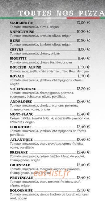 Pizz As du Pont — carte page 1