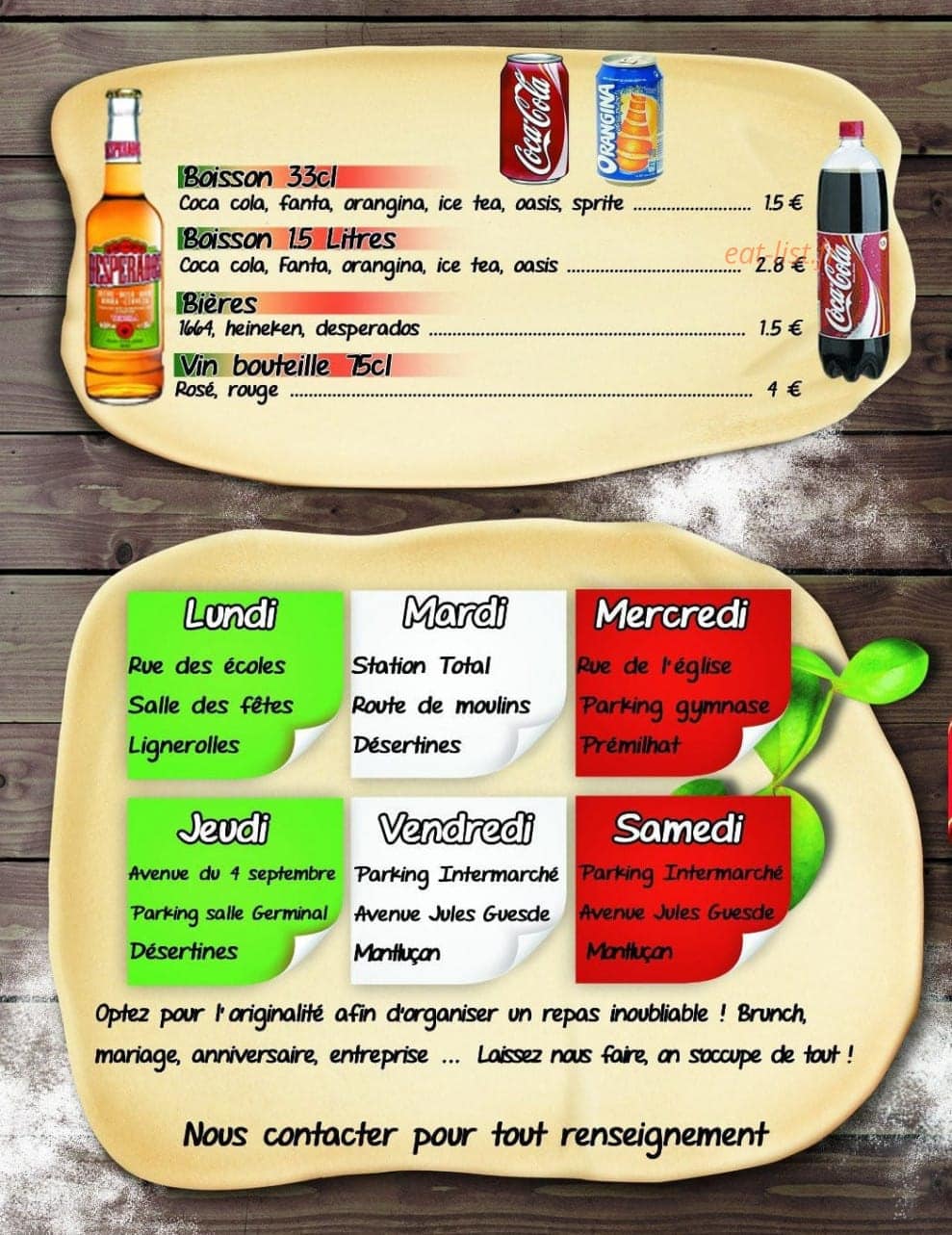 Pizz'As — carte page 2
