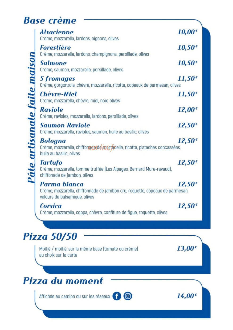 Pizz’avella — carte page 2