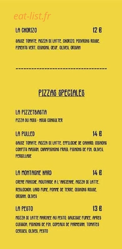Pizz&basta — carte page 3