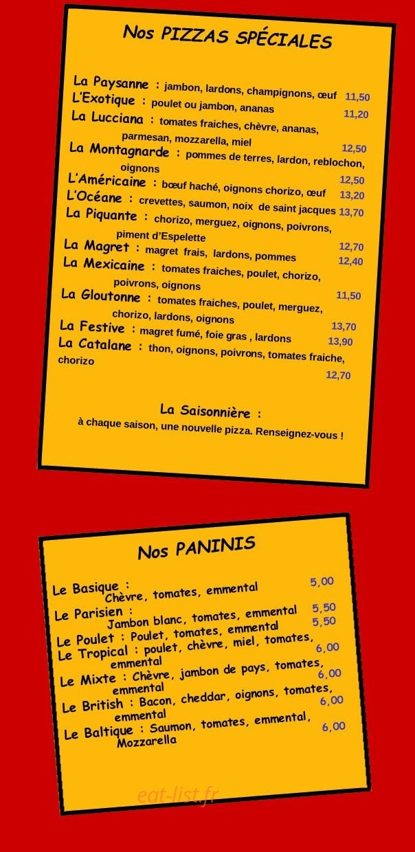 Pizz' Burg — carte page 3
