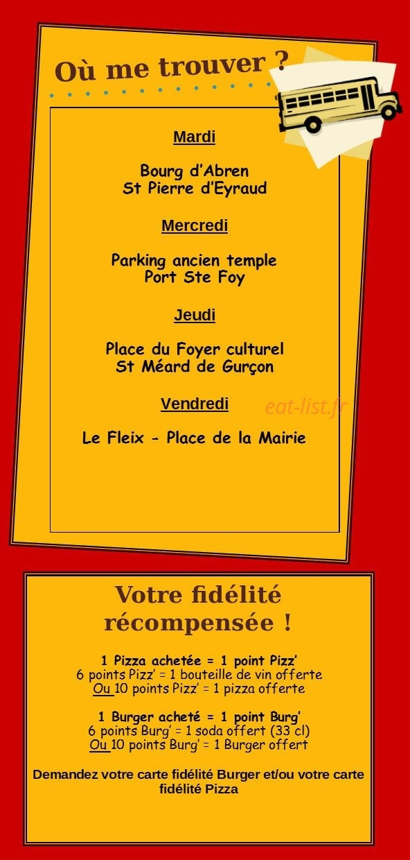 Pizz' Burg — carte page 5
