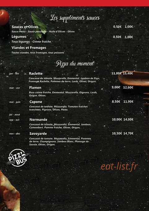 Pizz' bus — carte page 4