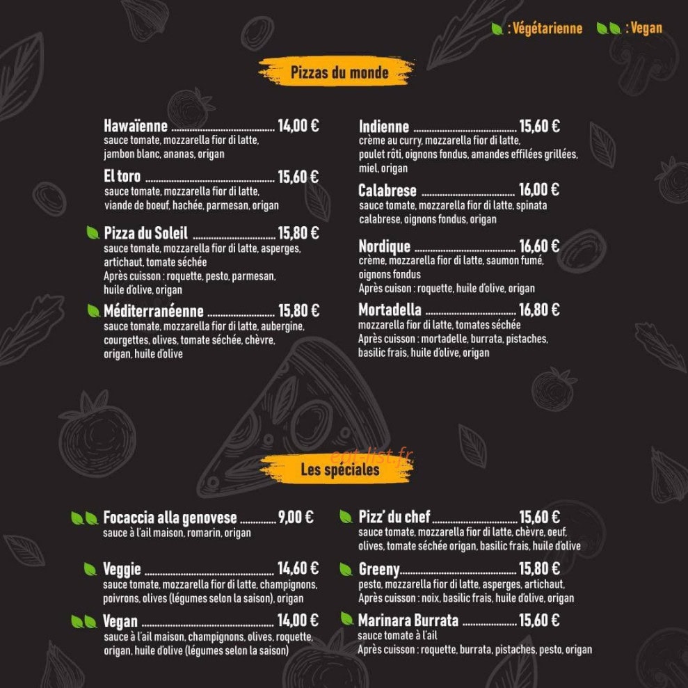 Pizz'O Lac — carte page 2