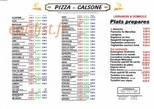 Pizza Aldo — carte page 1