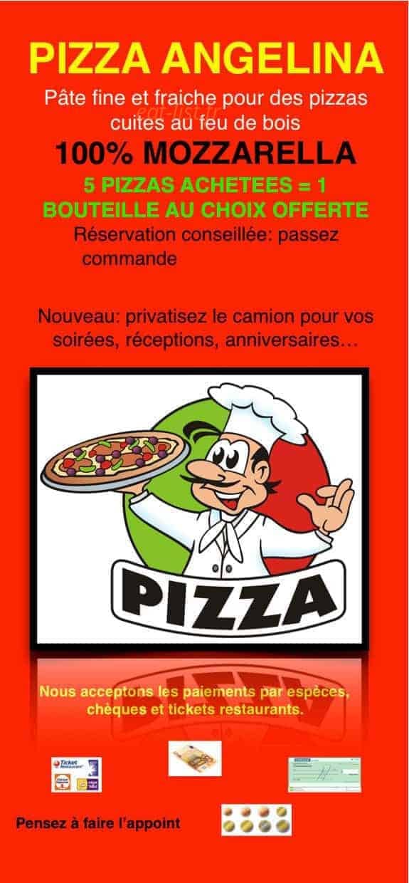 Pizza Angelina — carte page 1