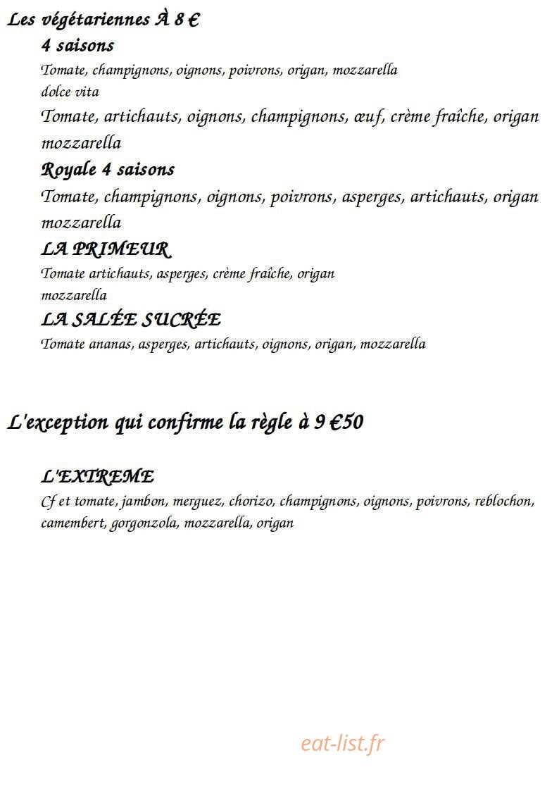 Pizza Angelo — carte page 5