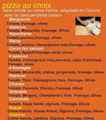 Pizza antiboise — carte page 1