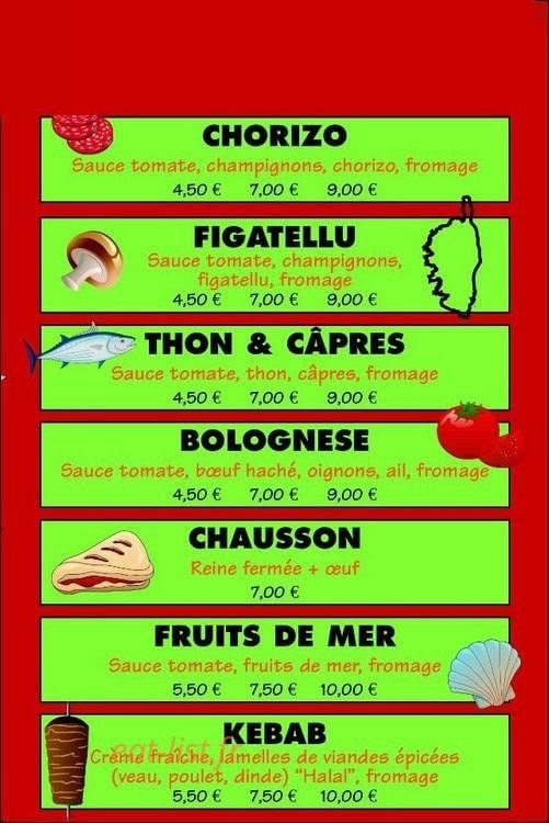 Pizza Antoine — carte page 3