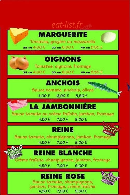 Pizza Antoine — carte page 2
