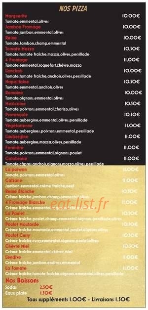 Pizza Aux 4 Coins — carte page 2