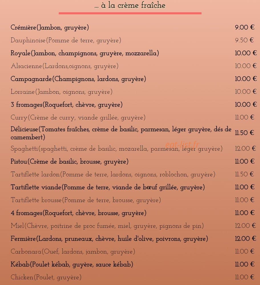 Pizza Bianca — carte page 2
