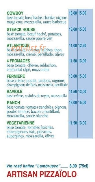 Pizza Campagna — carte page 2
