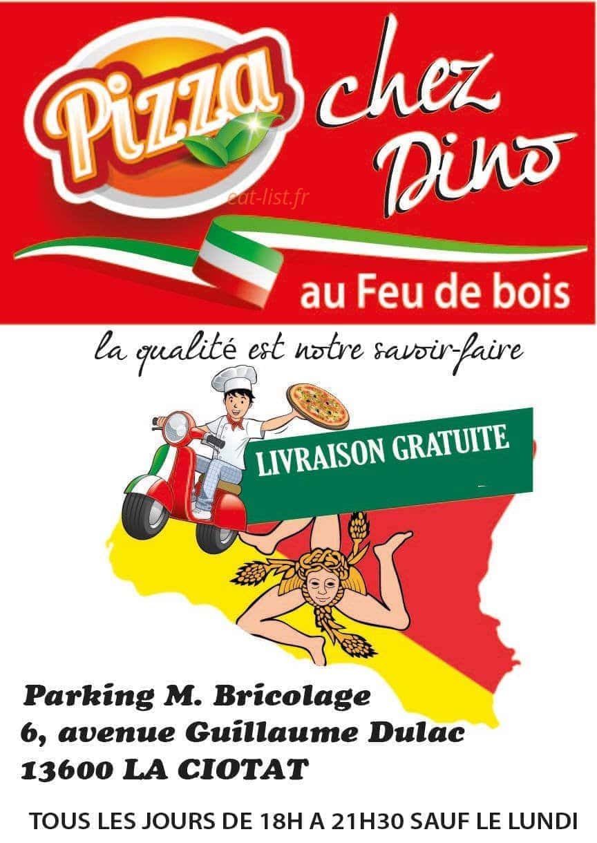 Pizza chez dino — carte page 1