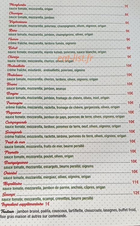 Pizza chez dom — carte page 2