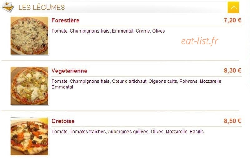 Pizza'Chic — carte page 7