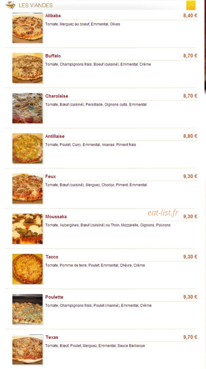 Pizza'Chic — carte page 5