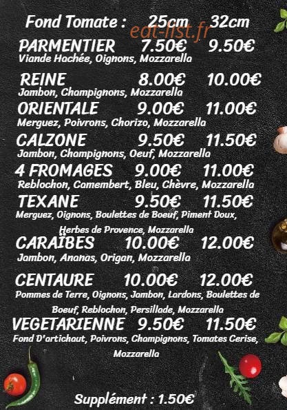 Pizza Cœur — carte page 2