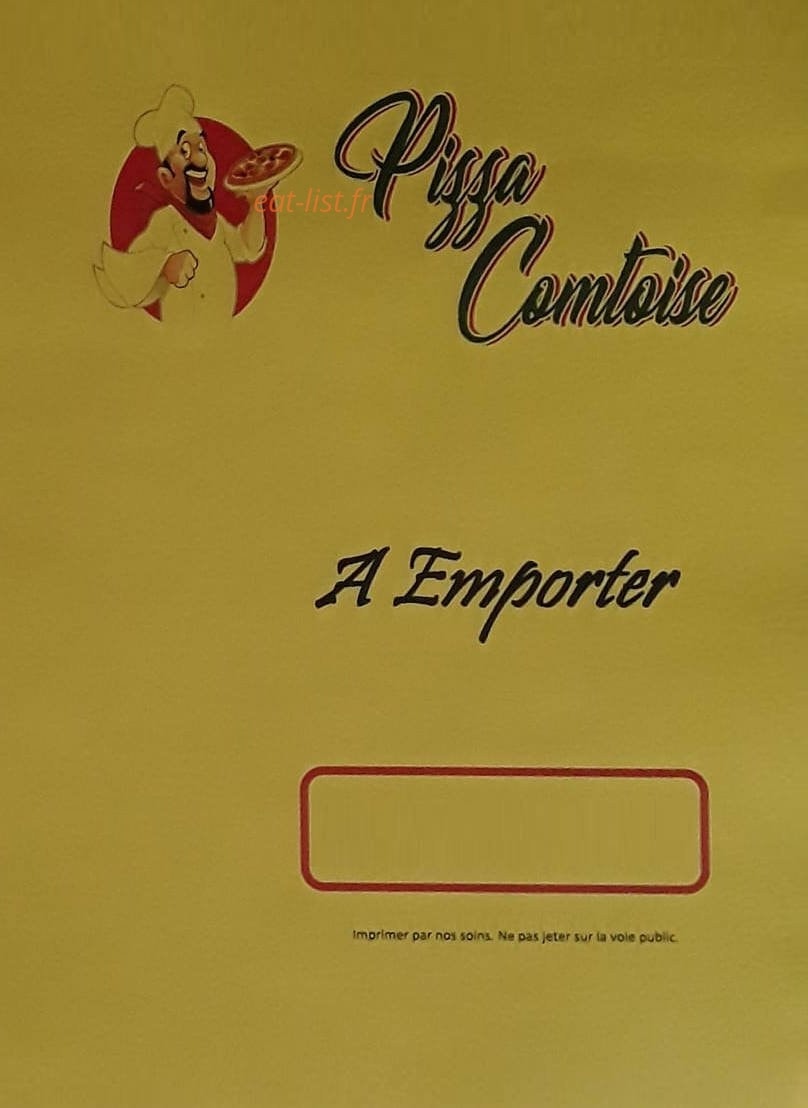 Pizza comtoise — carte page 1