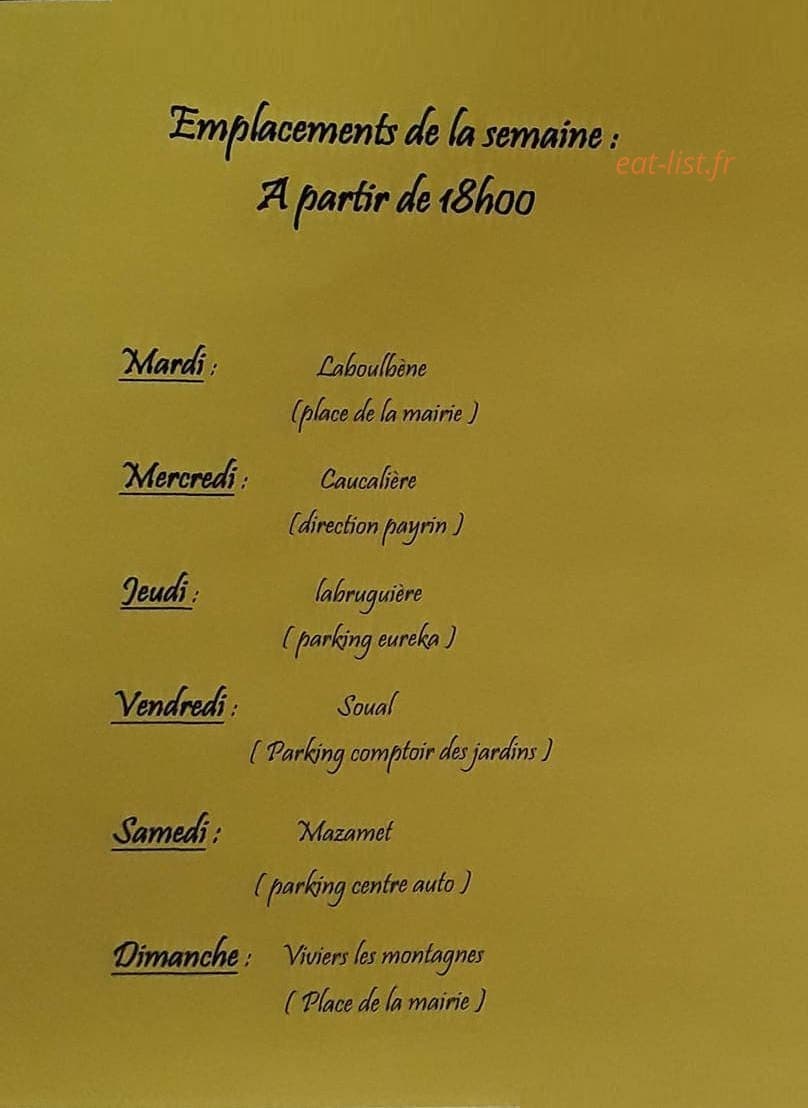 Pizza comtoise — carte page 4
