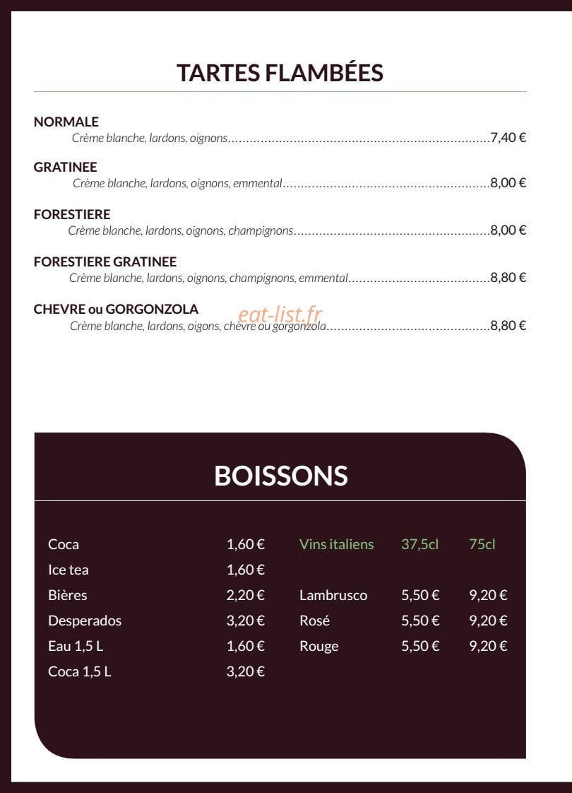 Pizza Cozi — carte page 4
