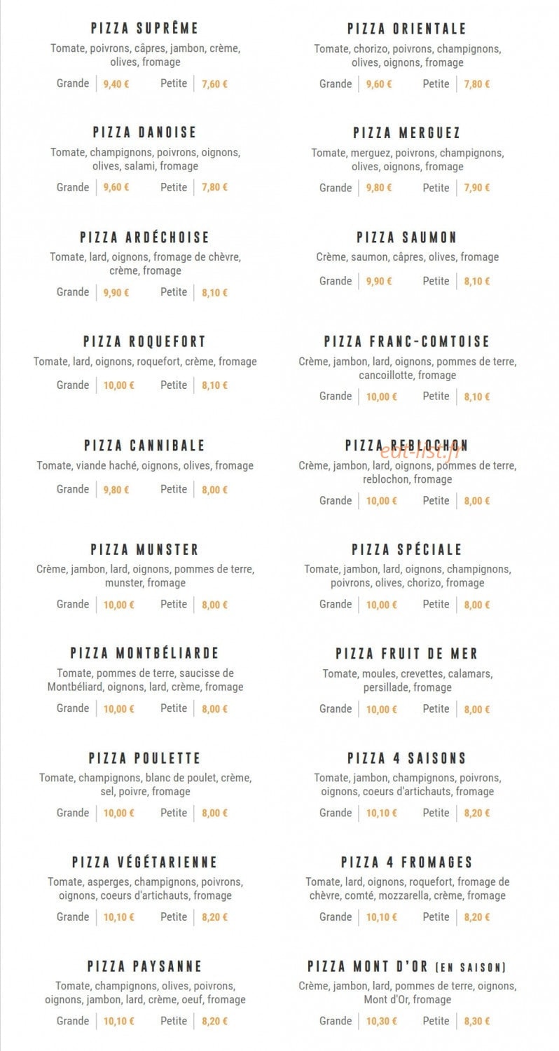 Pizza Cyril — carte page 3