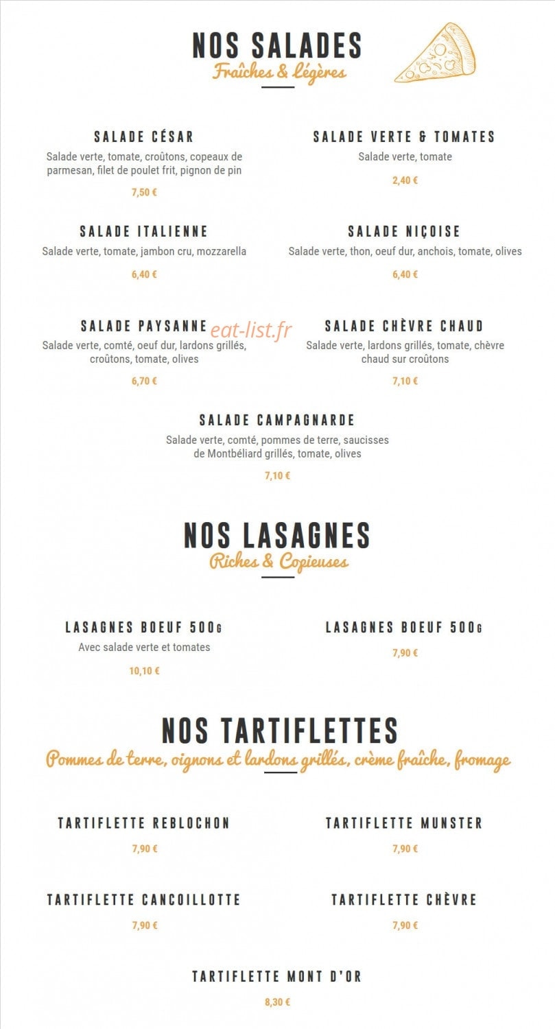 Pizza Cyril — carte page 1