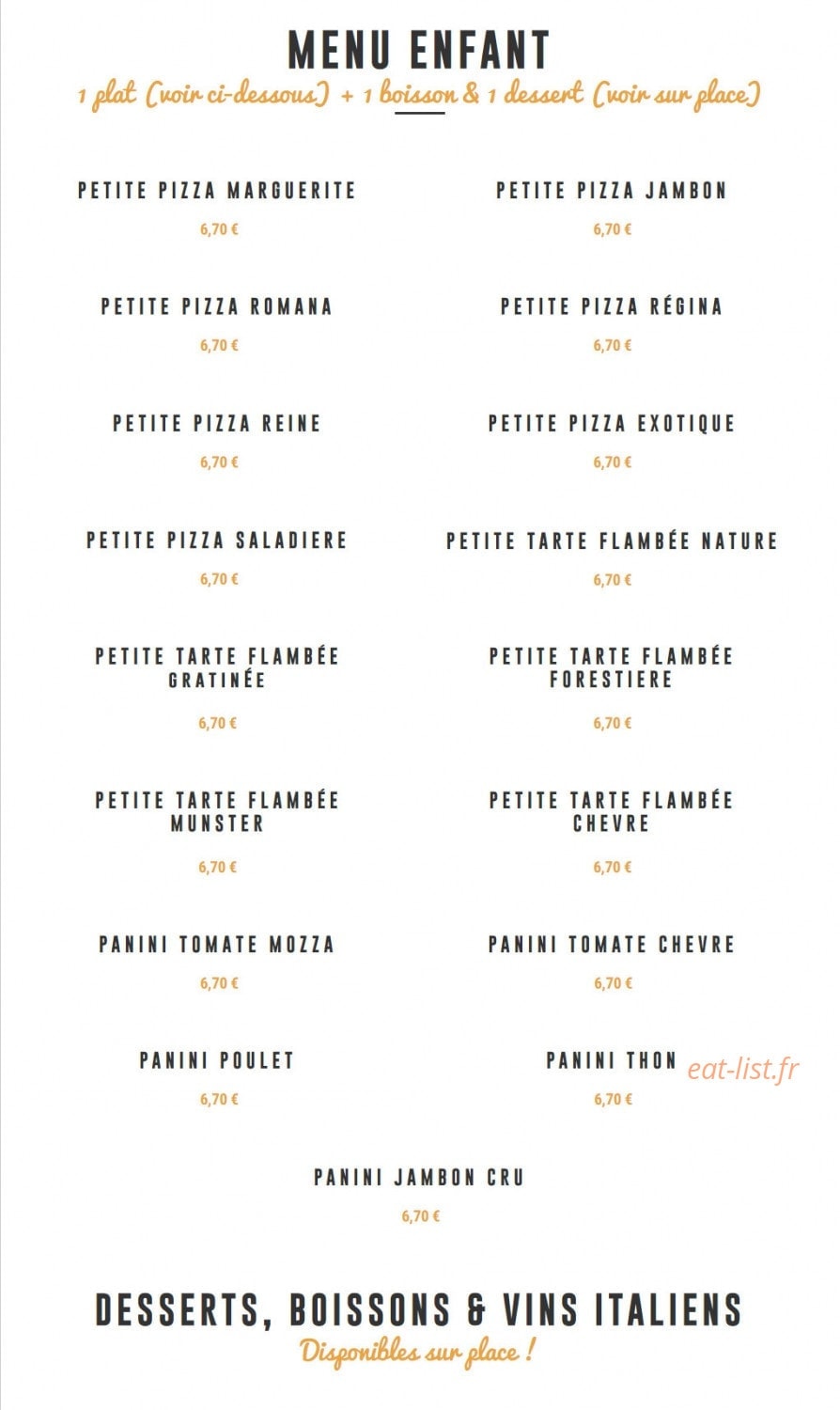Pizza Cyril — carte page 5