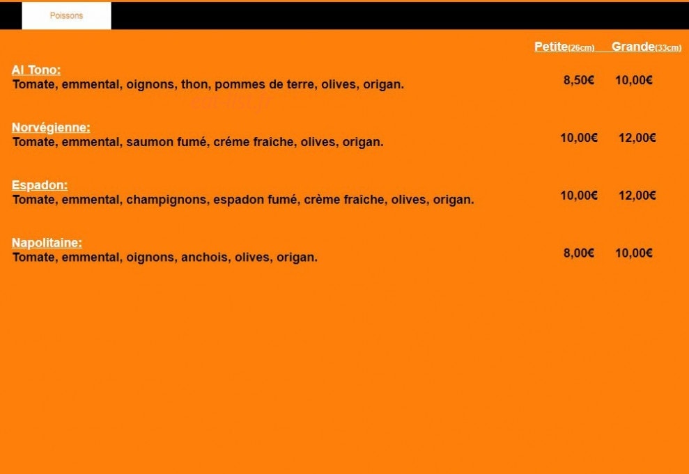 Pizza D.O — carte page 3