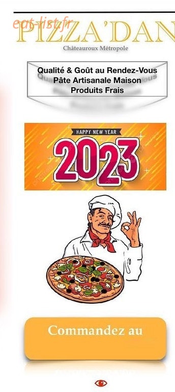 Pizza’Dan — carte page 1