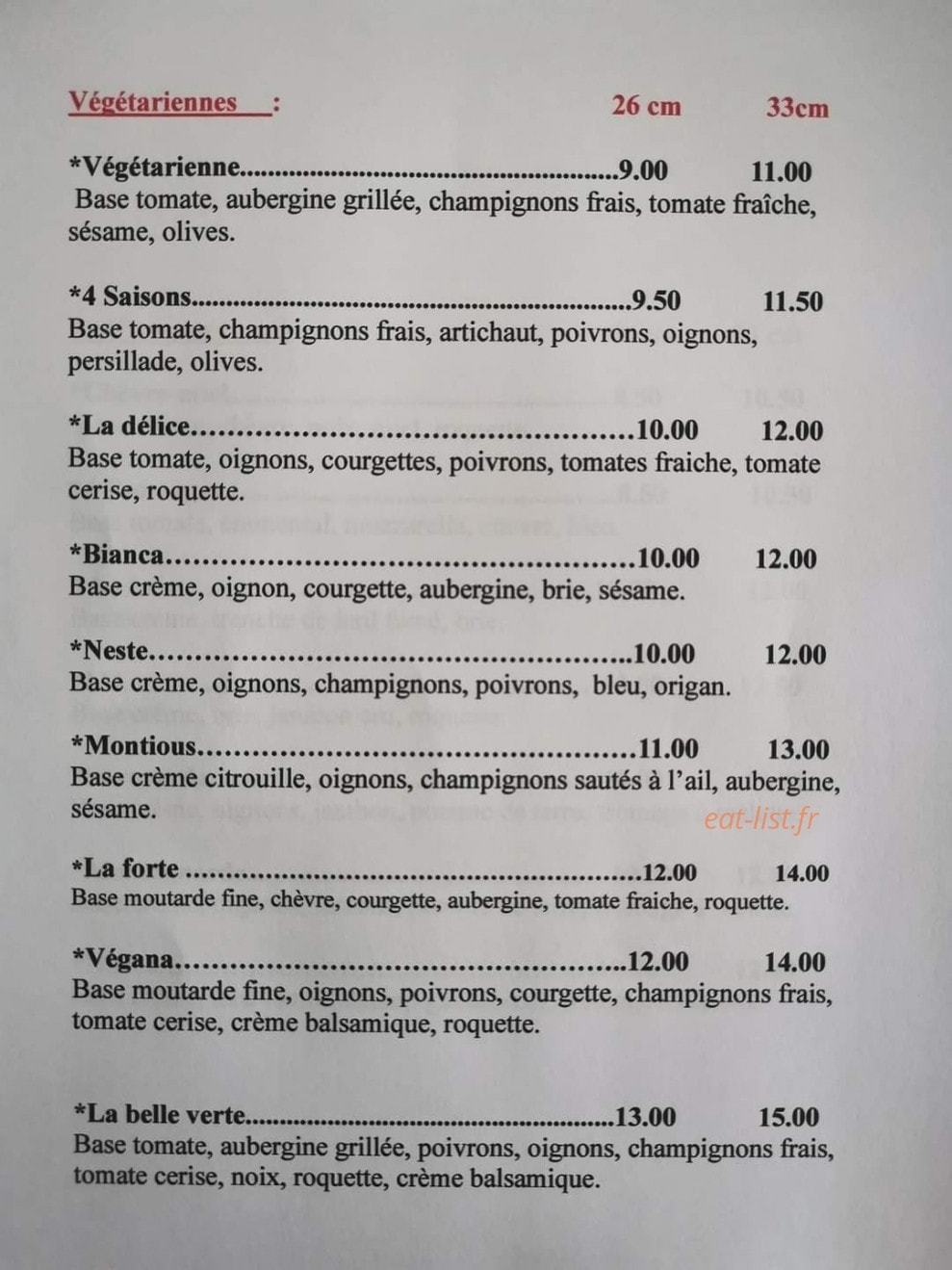 Pizza Del Poema — carte page 2