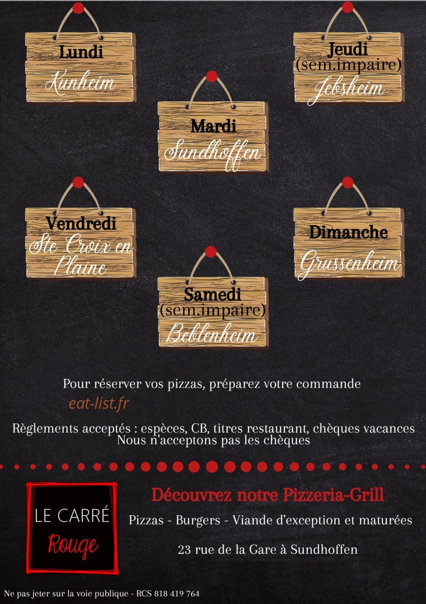 Pizza Délice — carte page 4