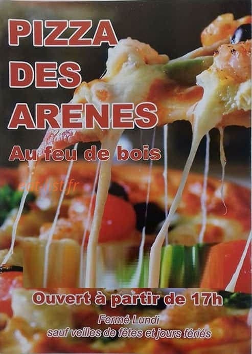 Pizza des Arènes — carte page 1