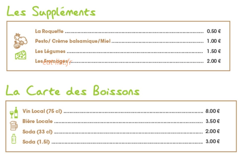 Pizza des Costes — carte page 3