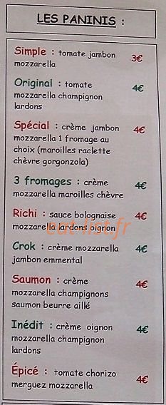 Pizza des Flandres — carte page 3