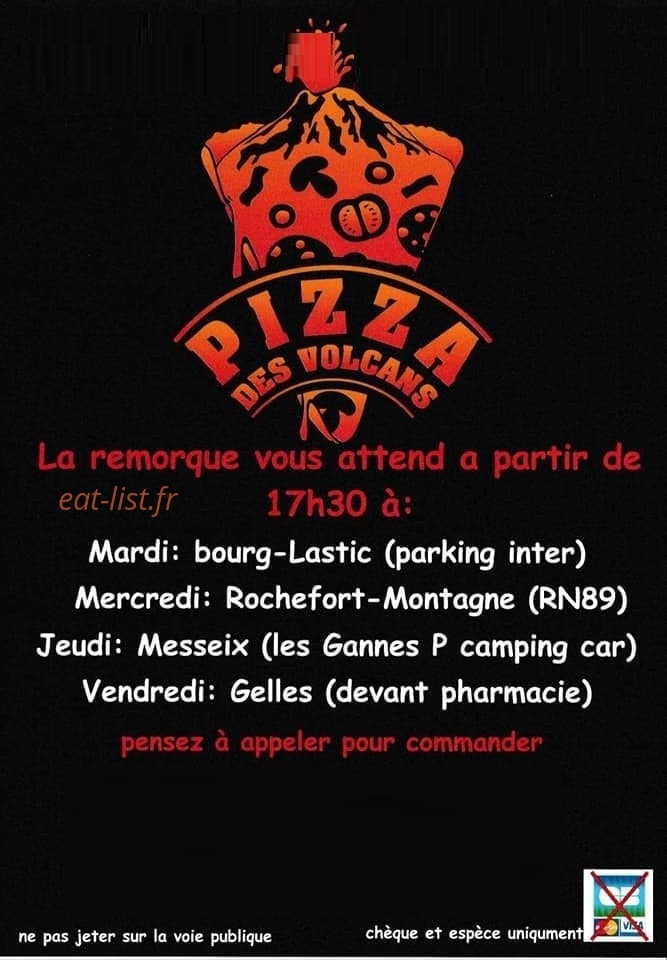 Pizza des Volcans — carte page 1