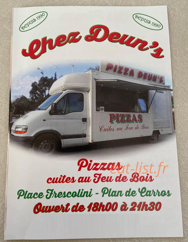 Pizza Deun’s — carte page 1