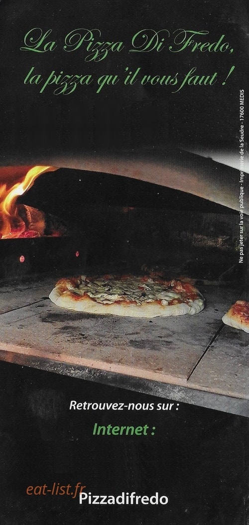 Pizza di Fredo — carte page 1
