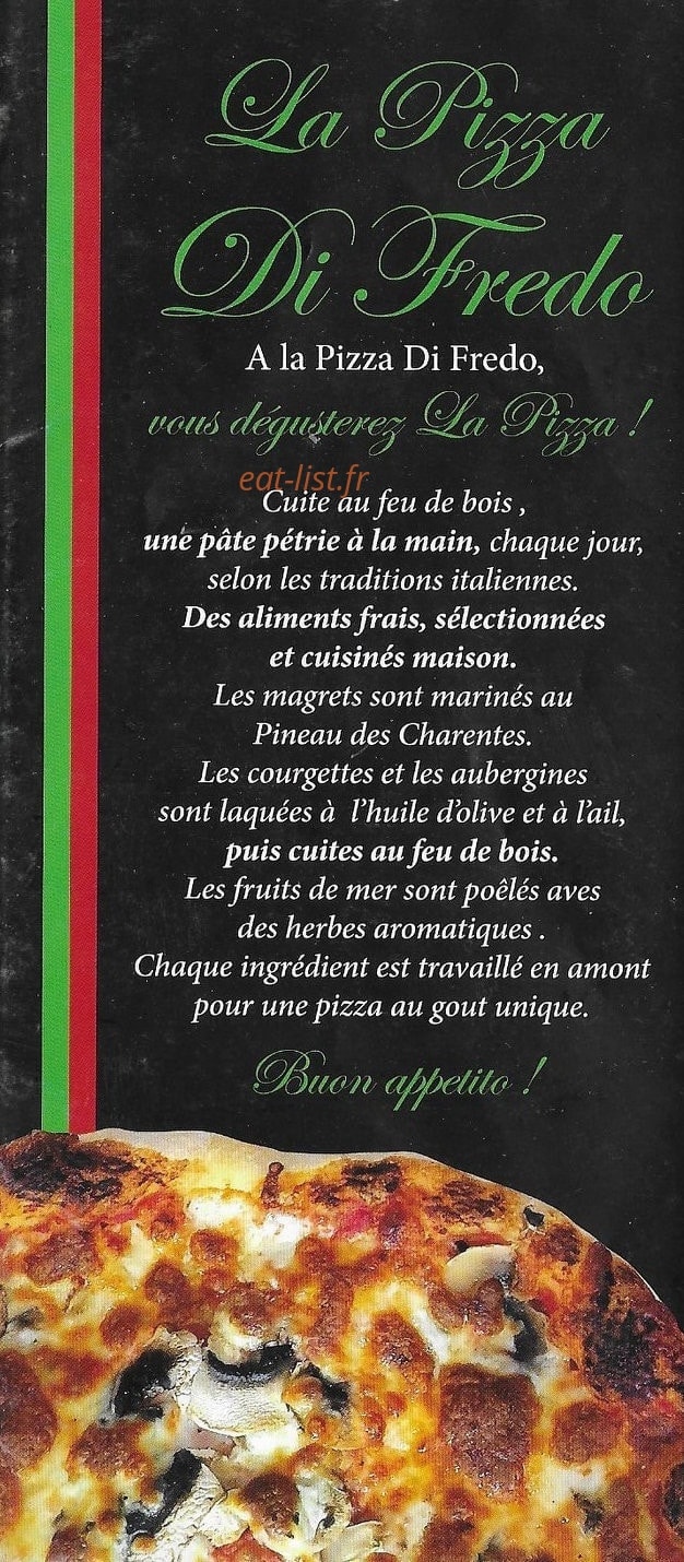 Pizza di Fredo — carte page 6
