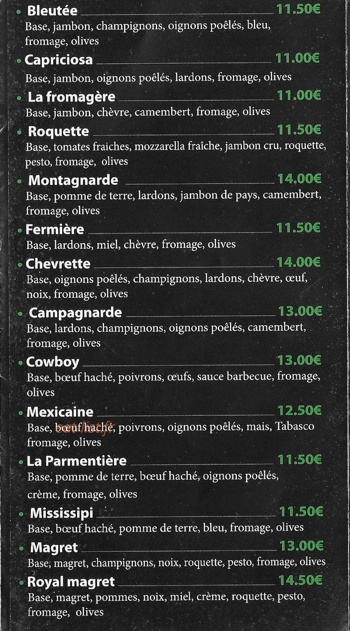 Pizza di Fredo — carte page 3