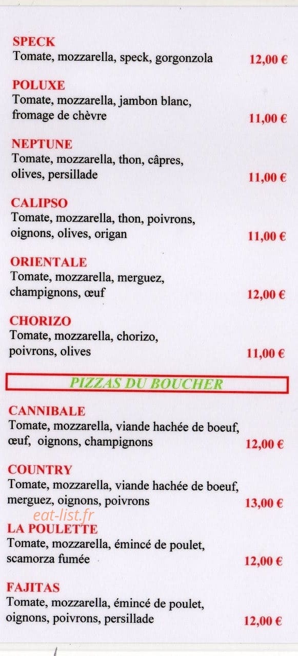 Pizza di Lucas — carte page 2